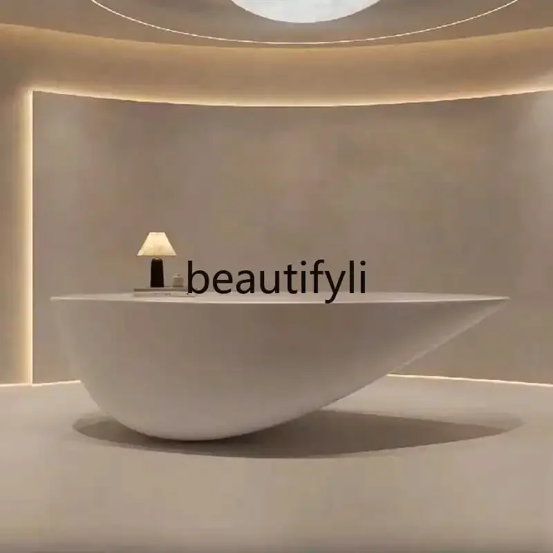 

LX37Painting front desk reception desk special-shaped checkout page fashionable personality creative bar table modern simplicity