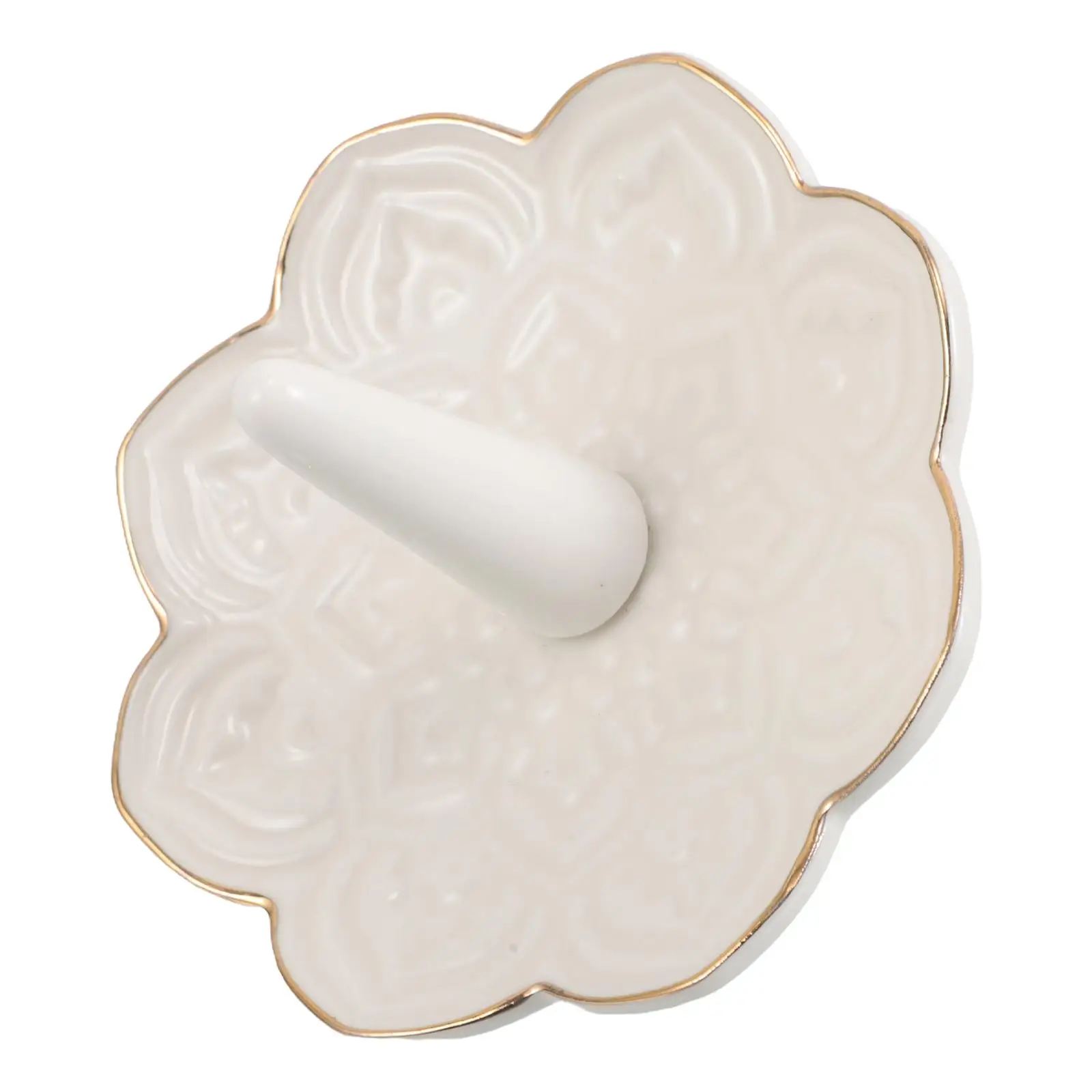 

Jewelry Storage Tray Bedside Plate Household Dish Display Ring Decorative Holder Ceramic Trinket