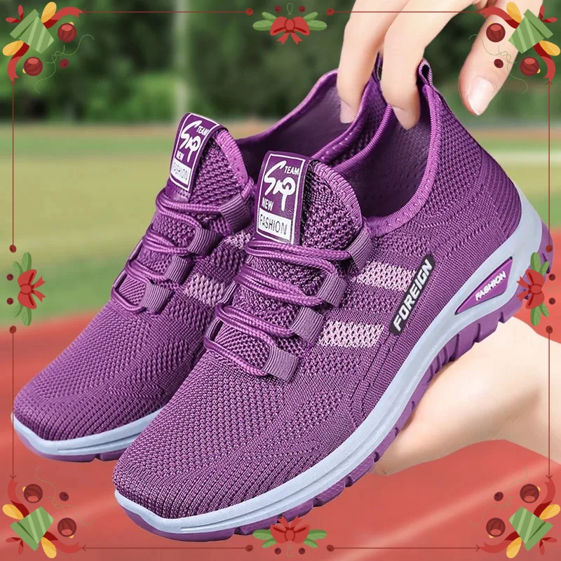

2026 New Women's Breathable Mesh Running Shoes Lightweight Shock Absorption Women Sneakers Casual Fashion Gym Lady Walking Shoes