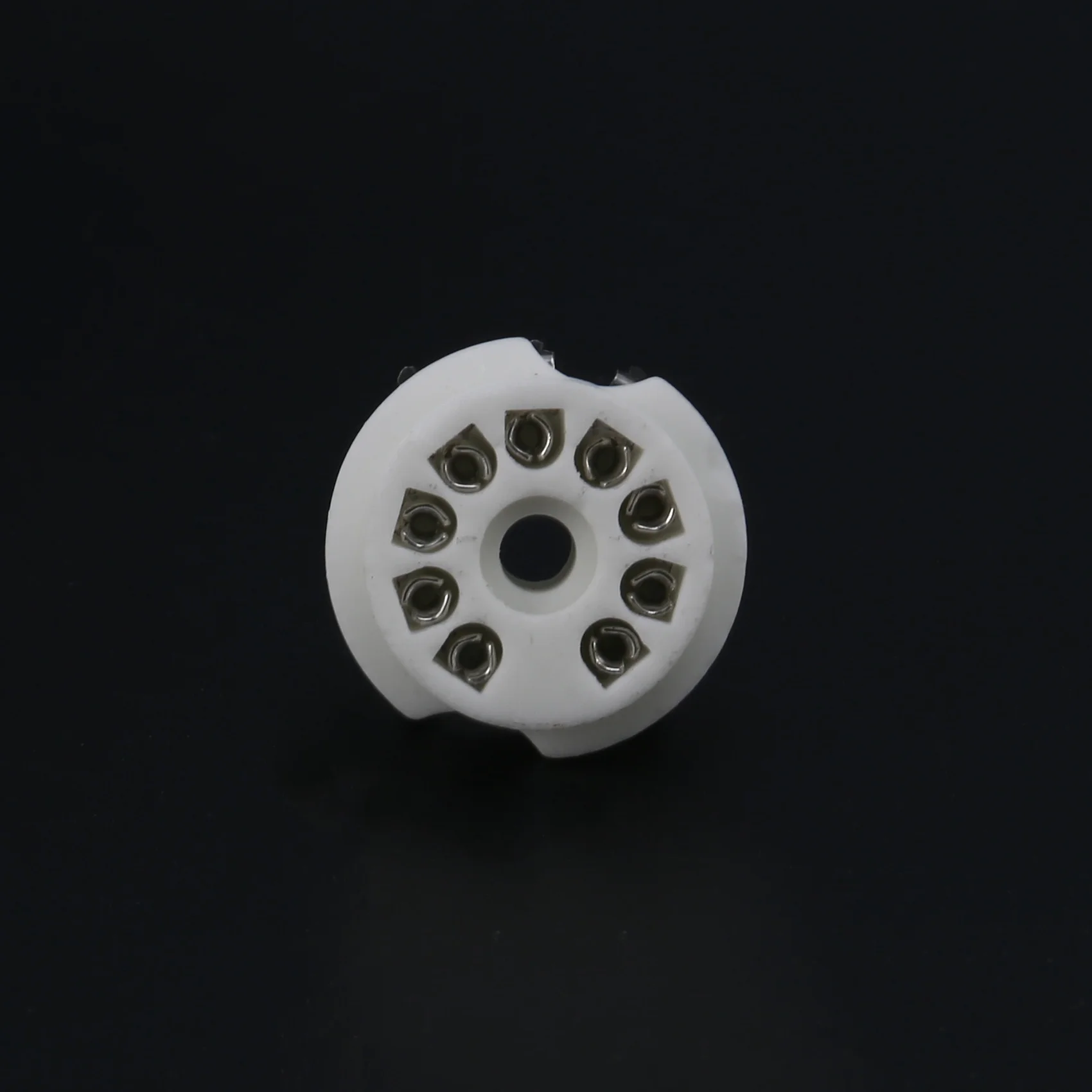 10PCS PCB 9Pin Ceramic B9A Vacuum Tube Socket Audio HIFI DIY Amps for 12AX7 12AU7 12AT7 ECC81 ECC82 ECC83 Silver-Plated HOT