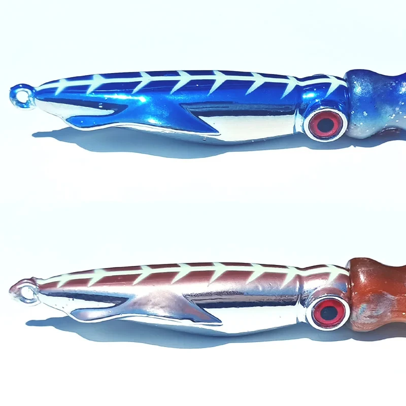 Jig Head con falda de pulpo – Cabeza plomada para jigging lento - imagen 3
