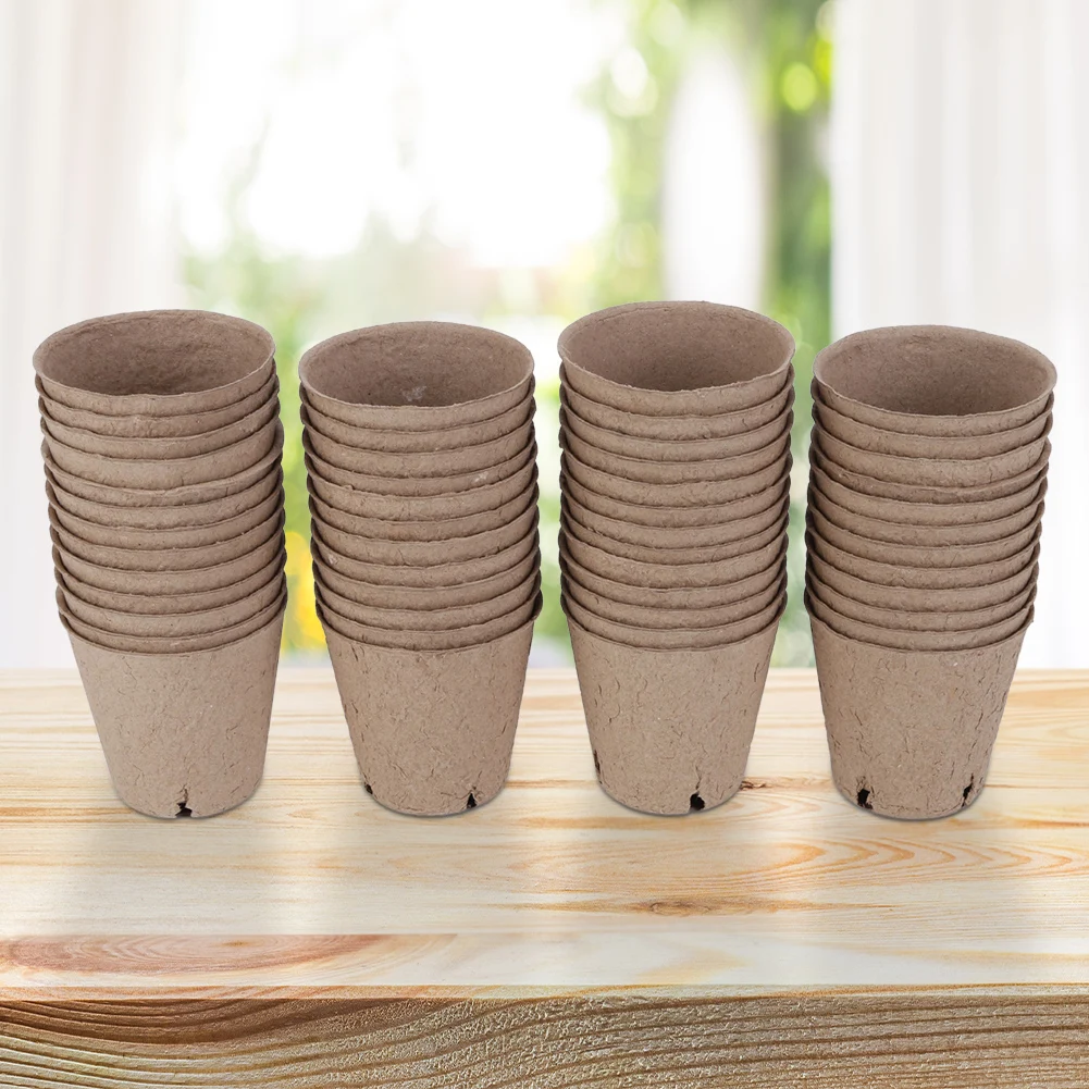 53/72pcs Seedling Pots Biodegradable Seed Starter Pots Kits for Home Greenhouse Planting Starters Cultivation