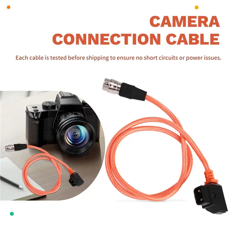 

-[A51I Digital]D-Tap Male To 12-Pin Female Power Cable For Fuji V-Mount Battery Power 2/3" Cable Audio Power Cable