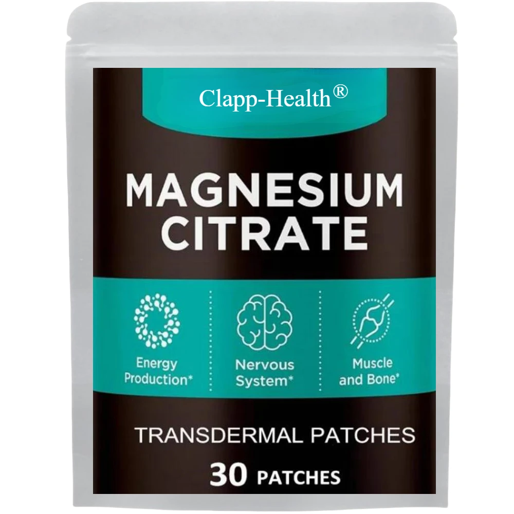 30 Patches Magnesium Citrate Transdermal Patches Energy Muscle Immune System Support