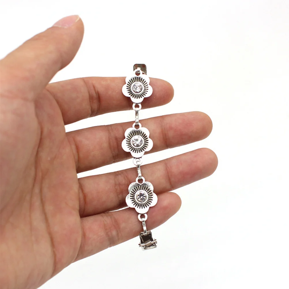 2 قطعة مقاطع سترة سترة سلسلة الرجعية وشاح مشبك الملابس والاكسسوارات الأنيقة سترة كليب شال ربط