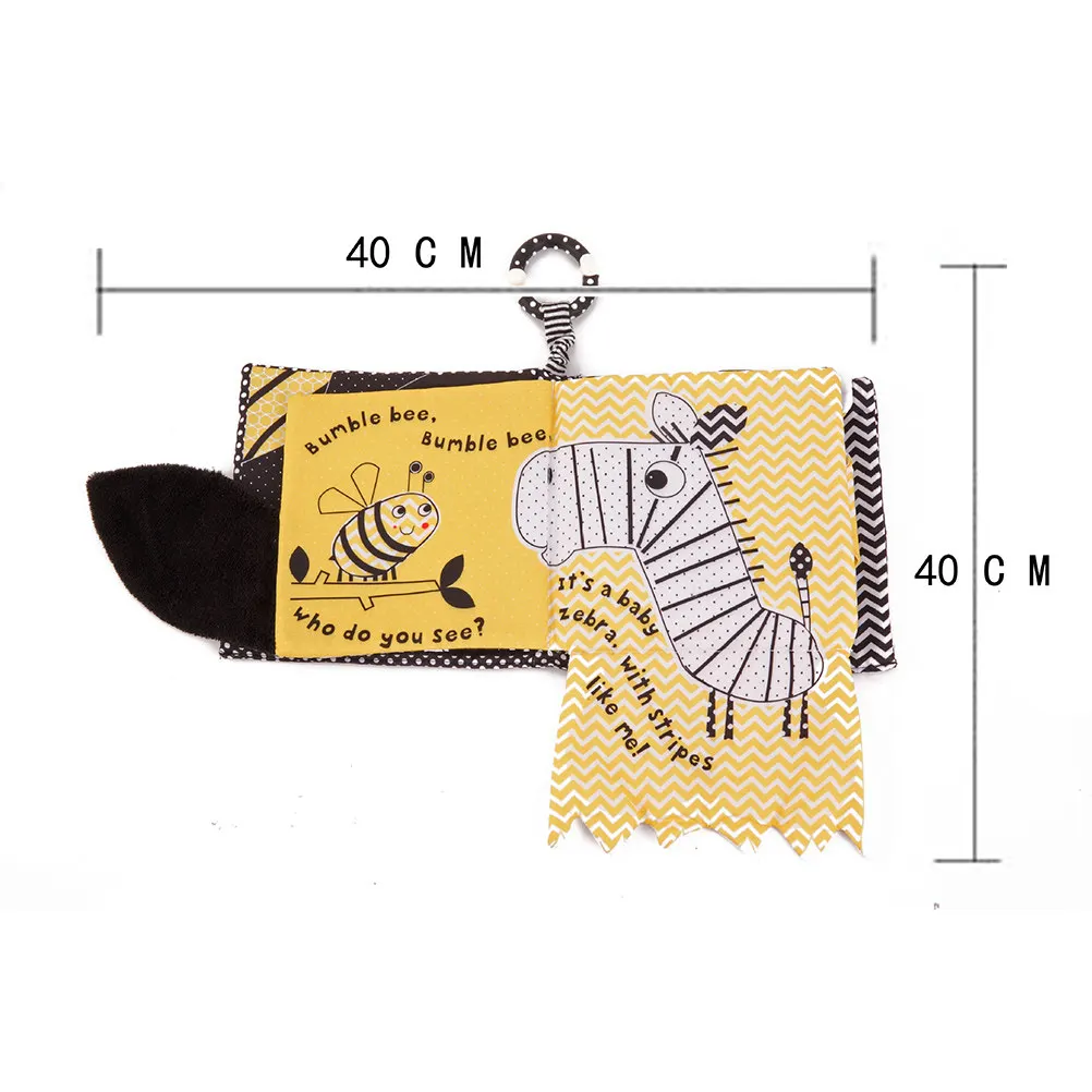 子供向け漫画布絵本 布製教育早期幼児感覚発達幼児知育布絵本 ベージュ