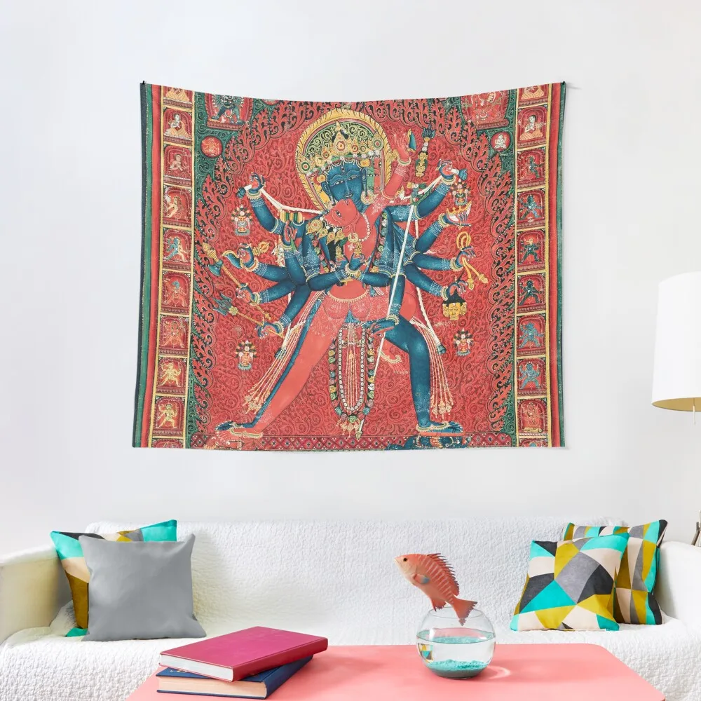 

Chakrasamvara and consort Vajravarahi Tapestry Christmas Decoration Home Supplies Bed Room Decoration Tapestry