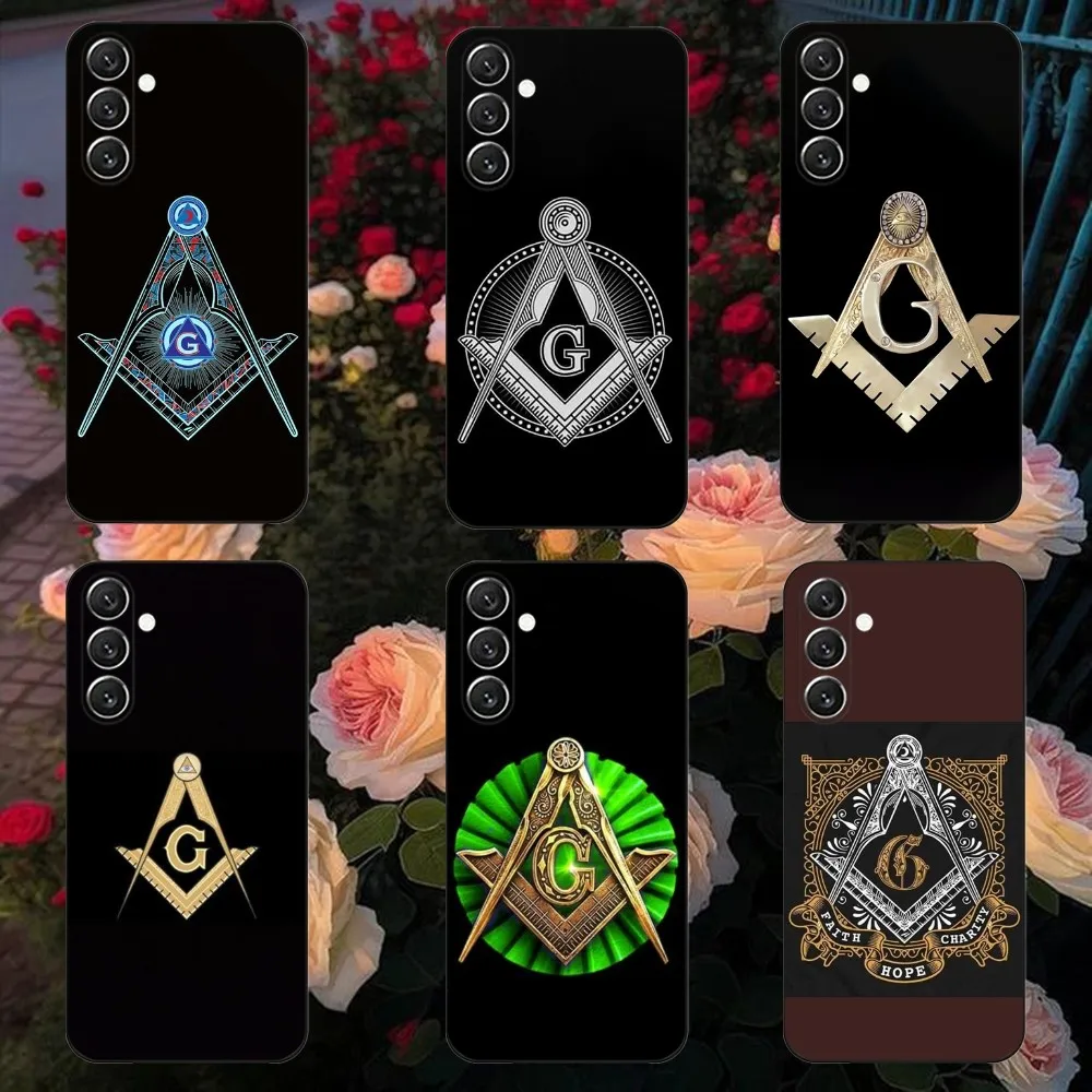 F-Freemasonry Logo Symbol  Phone Case For Samsung Galaxy A13,A21s,A22,A31,A32,A52,A53,A71,A80,A91 Soft Black Cover