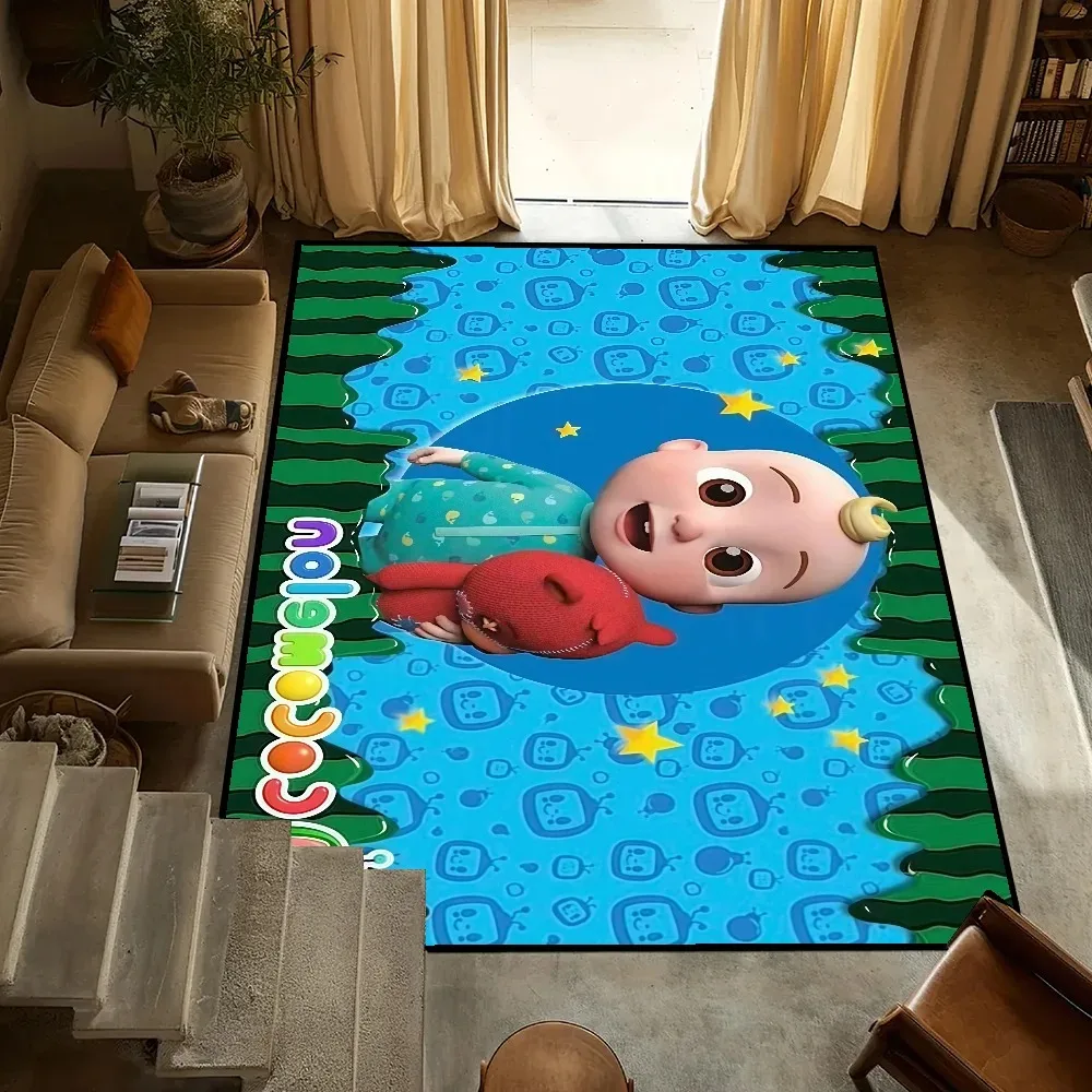 MINISO Disney Cartoon C-Cocomelon Entrance Rugs for Bedroom Carpets for Living Room Washroom Floor Mat Home Accessories Gift