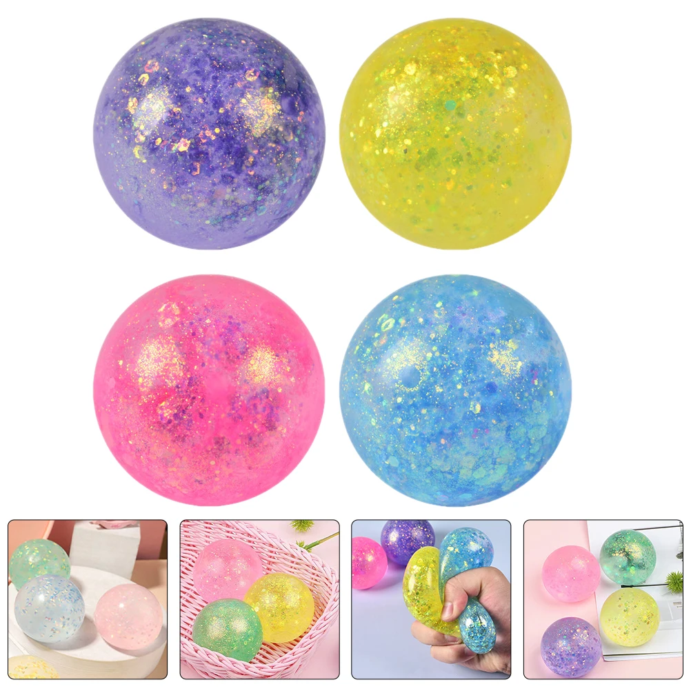 

5 Pcs Unzip Crystal Ball Fidget Kids Stress Balls Squishy Diy Toys Creative Squeeze