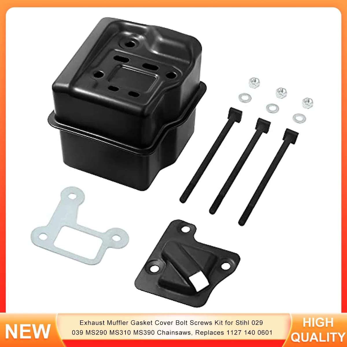 

Exhaust Muffler Gasket Cover Bolt Screws Kit for Stihl 029 039 MS290 MS310 MS390 Chainsaws, Replaces 1127 140 0601