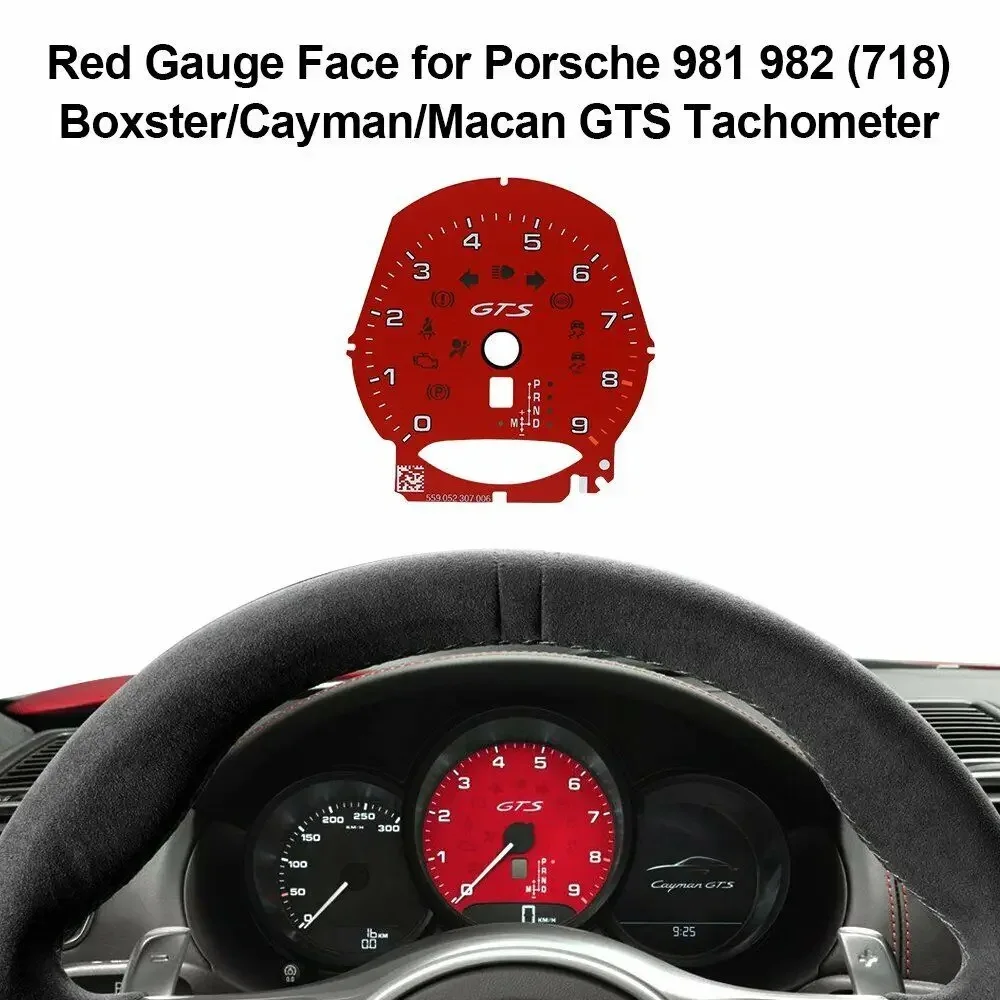 Gauge Face for Porsche 911 Carrera 991/Cayenne 958/Panamera 970 GTS Tachometer