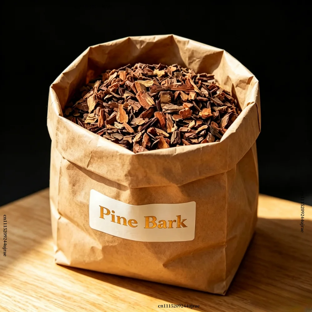200g Organic Pine Nuggets Fermented Pine Bark Mulch For Orchid, Succulent, Bonsai, Blueberry & Garden Soil Amendment