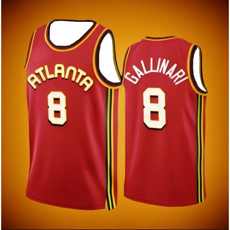 24/25 New Summer Men ATLANTA Basketball Jersey Women Men T-Shirt Adult Jerseys Top Number corresponding to star players