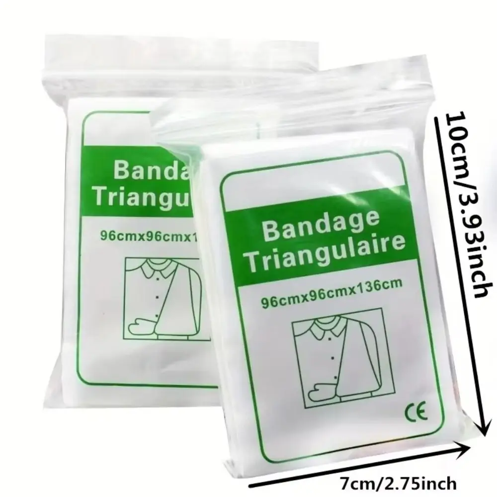 10Pcs Non-Woven Hemostatic Kaolin Gauze Z Folding Fracture Fixation Stop Bleeding Gauze Arm Wrapping 10Pcs Triangular Bandage view 6