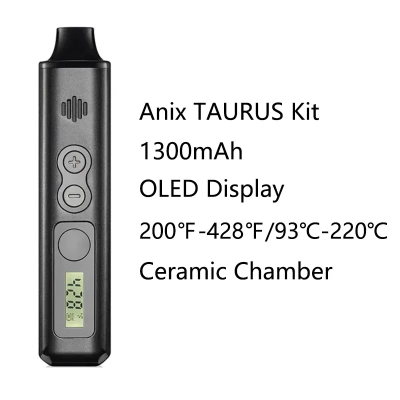 Dry Herb Vaporizer Anix Pathfinder V2 TAURUS Gemini VIRGO Conqueror Kit 2200mAh Vape Pen OLED Screen Electronic Cigarette E Cig