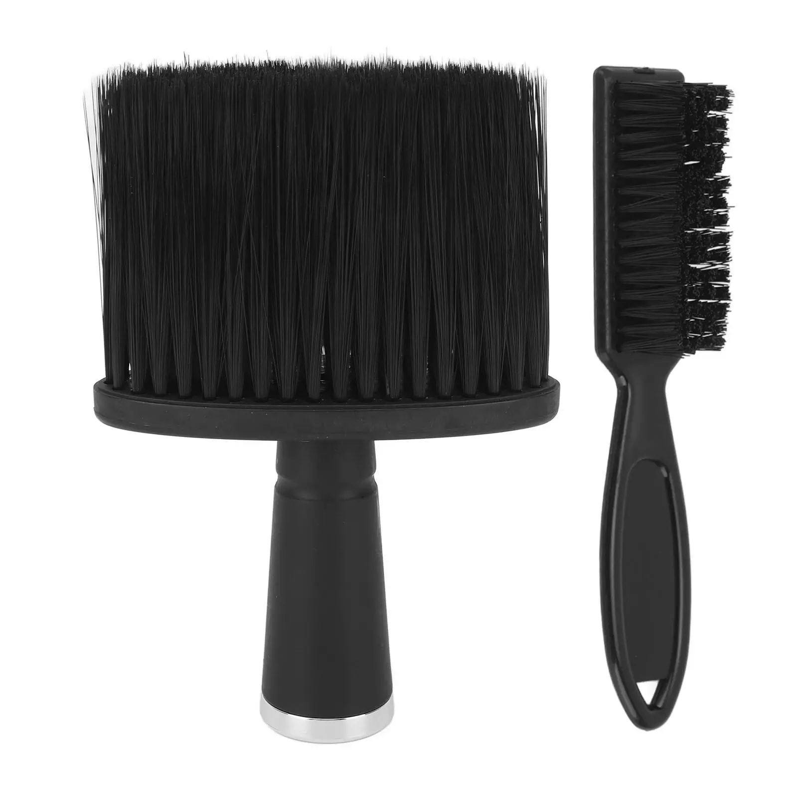 

2pcs Soft Nylon Hair Sweep Brush with Ergonomic Handle - Barber Supplies for beard , Neck & Face Hair Cleanup