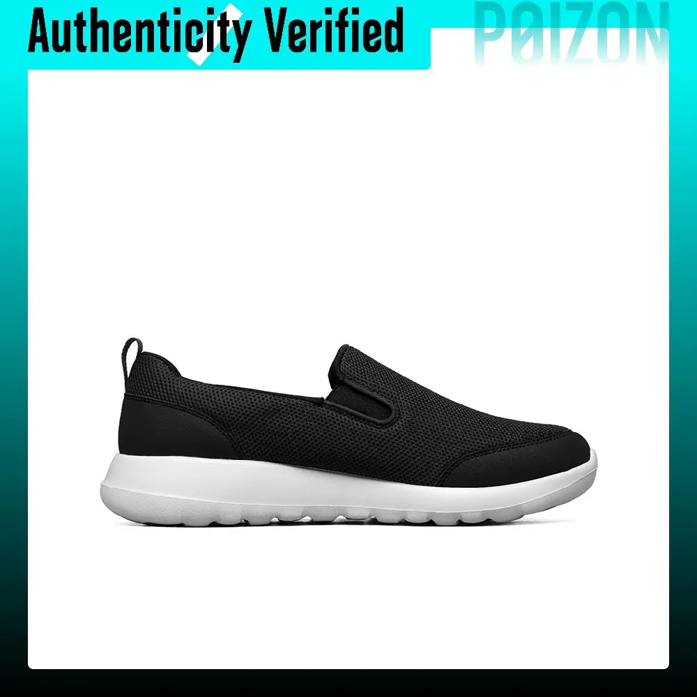 Skechers GO WALK Ma Mesh, Textile Cushioning Breathable Cushioning Breathable Low top Casual Shoes Men's Black White 216010-BLK view 4