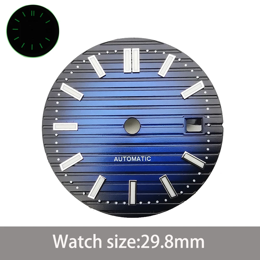 Luminous watch men's mechanical movement luxury Water ghost watch dial 29.8mm sterile new NH35 dial accessories