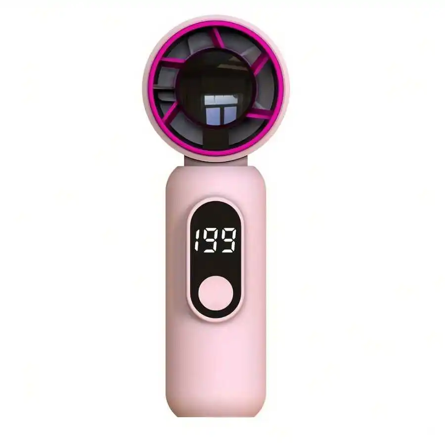 3000mAh Portable Handheld Mini Fan Rechargeable Turbo Fan For Makeup Touch Up Travel Camping Outdoor Use