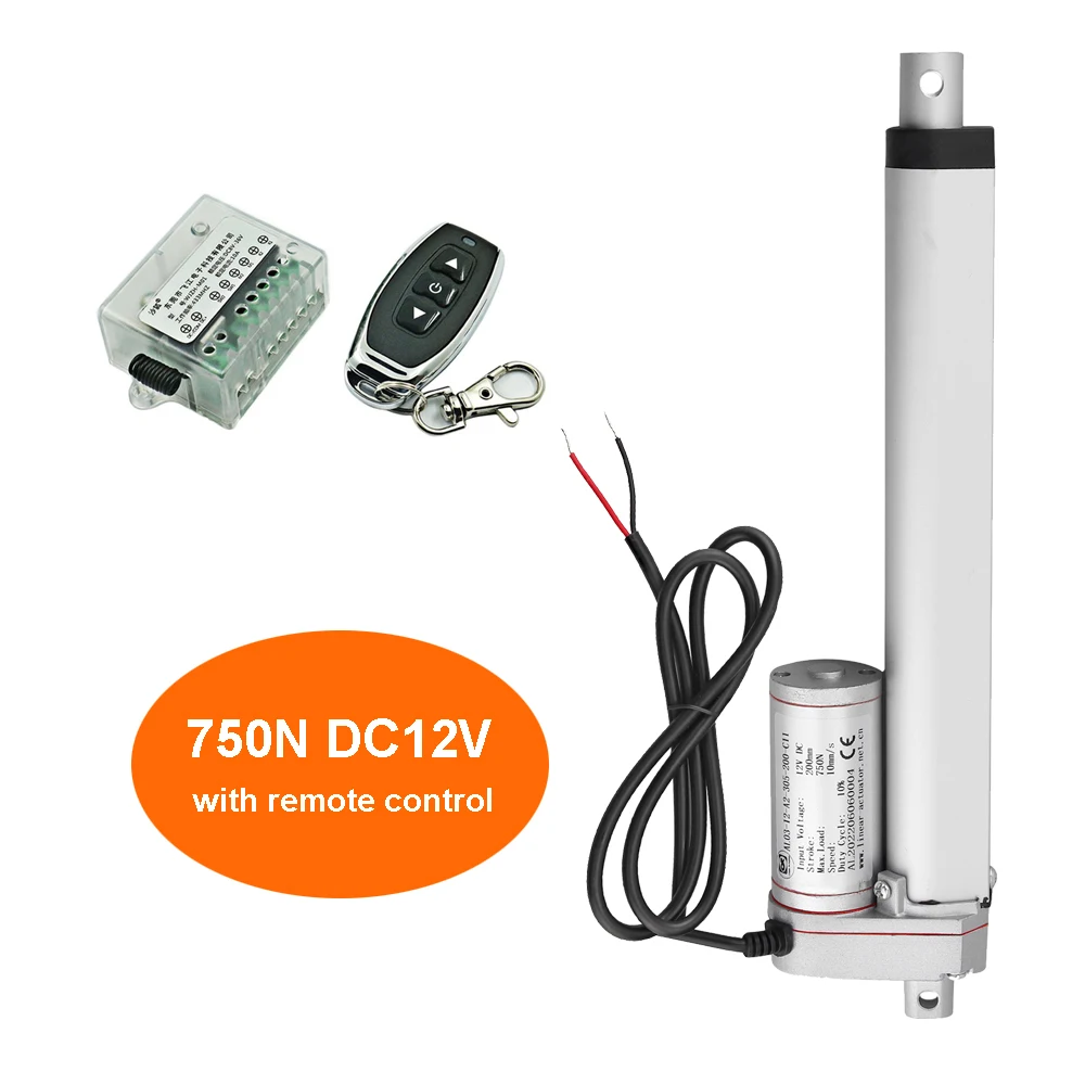 RF Remote Control and Linear Actuator 12V 750N Metal Gear DC Electric Drive  Window Opener Linear Motor 50mm 100mm 150mm Stroke - AliExpress 13