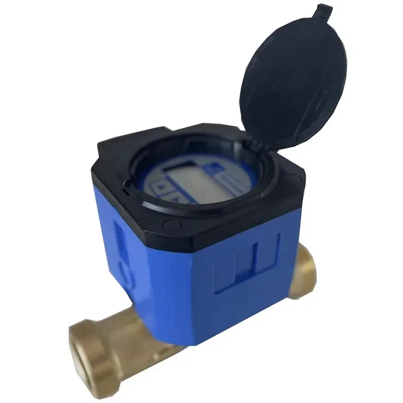 ASW-1 Smart Water Meter Ultrasonic Liquid Flowmeter Small Diameter DN15-40mm Thread Connection Copper Tube for Home Automation