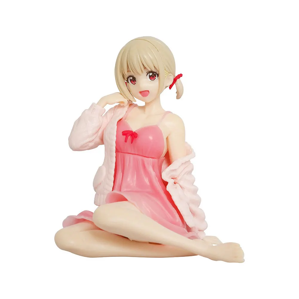 13CM Desktop Cute Figure Loungewear Nishikigi Chisato Anime Model Toy Gift Collection Decorative Ornament PVC