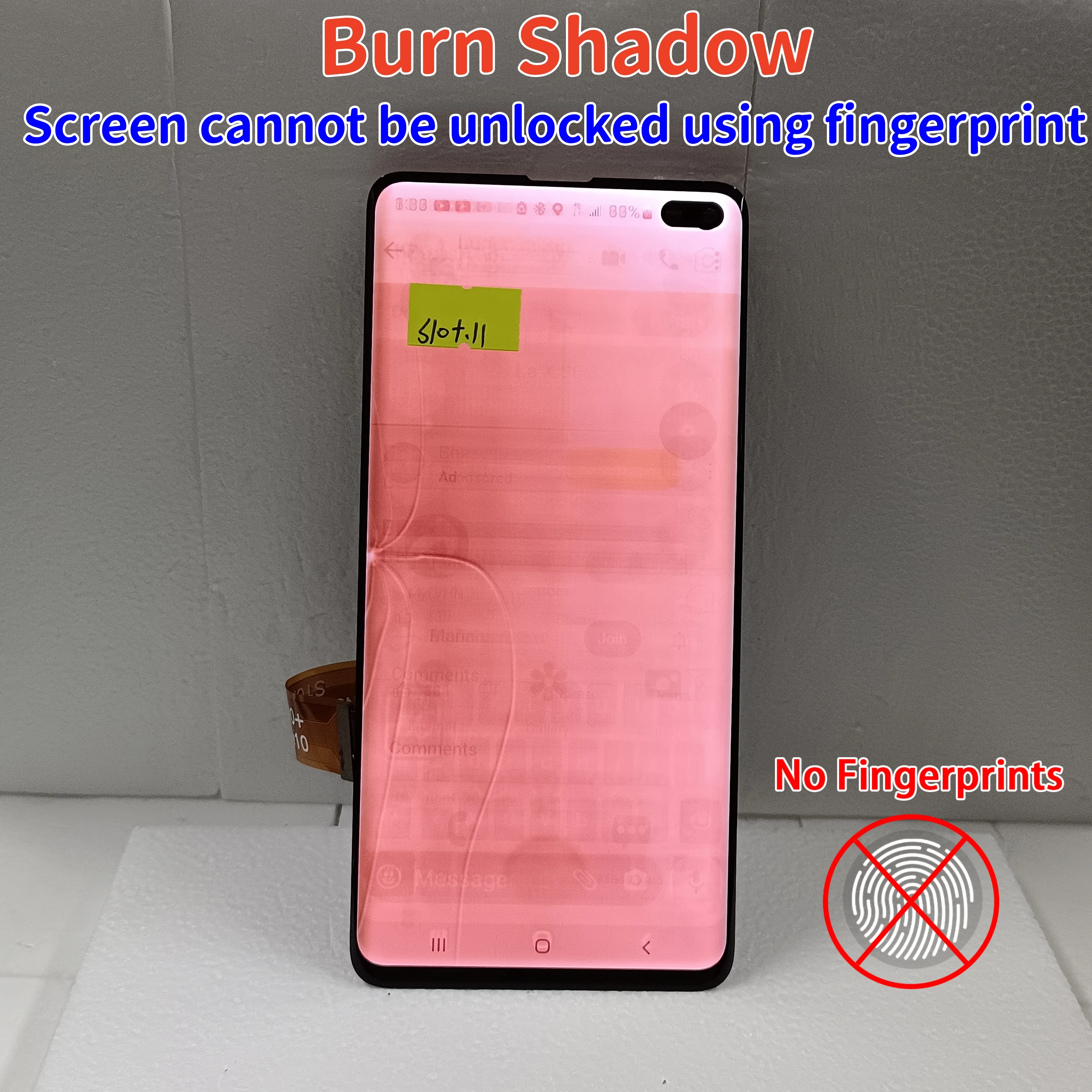 AMOLED LCD For Samsung Galaxy S10+ S10 Plus SM-G975F/DS G975 LCD Display Touch Panel Screen Digitizer With Defects S10 Plus