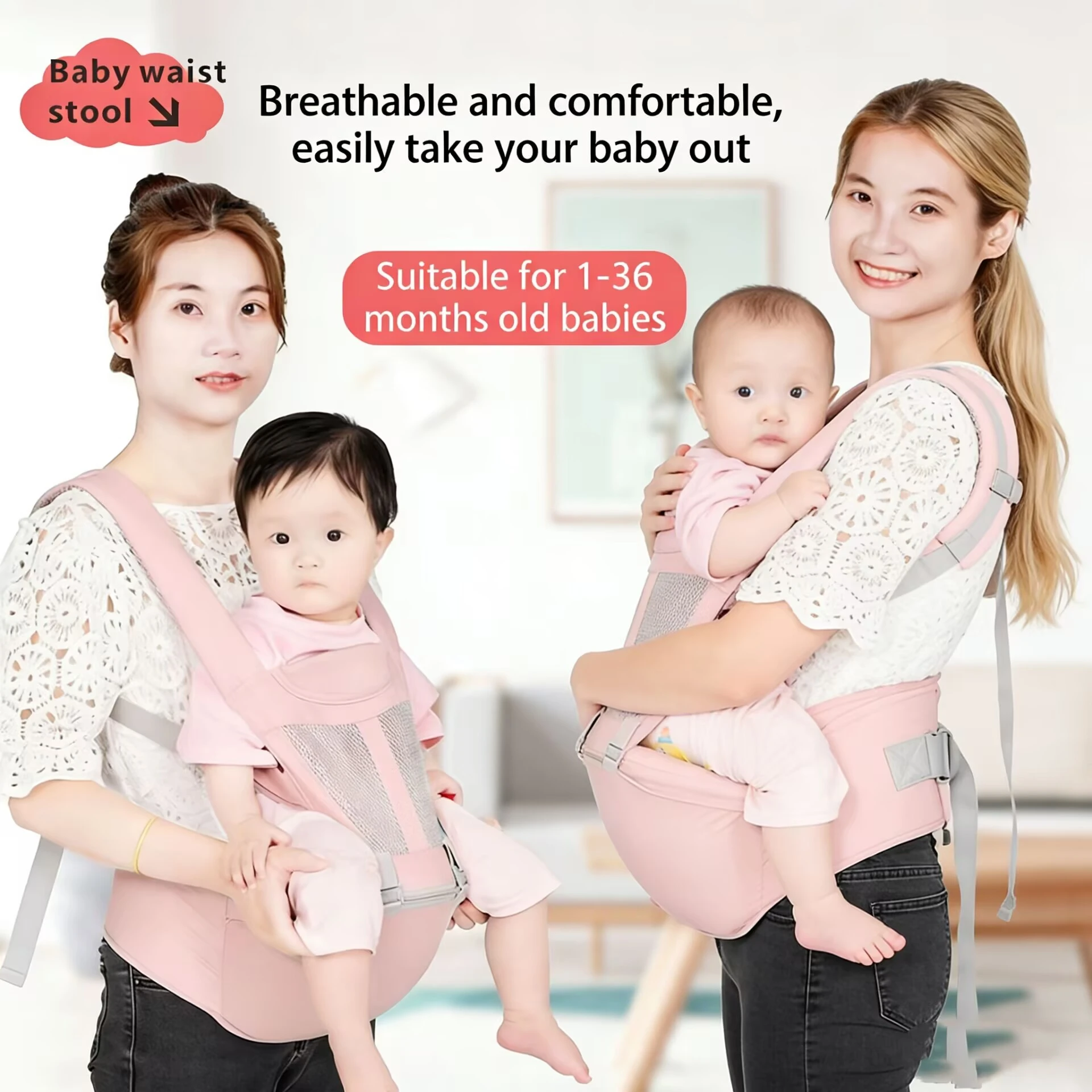 Portabebés tipo canguro, mochila portabebés para recién nacidos, bandolera para bebés, mochila infantil, correas para salir con el bebé