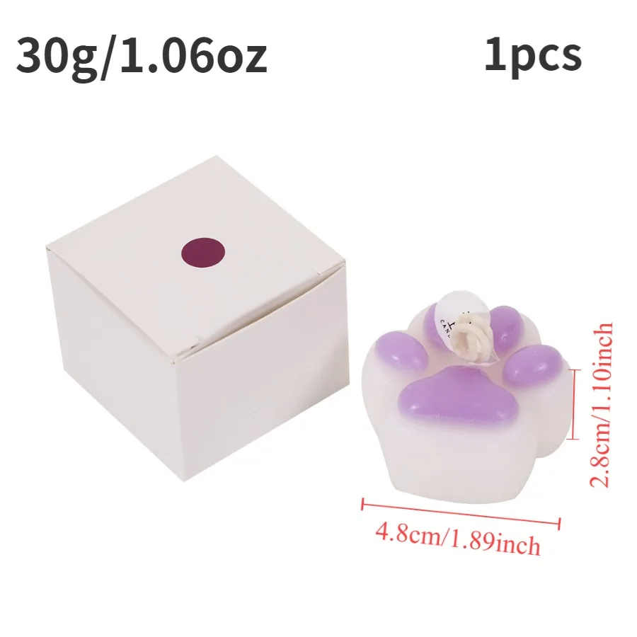 1pc/4pc Cat Paw Design Scented Candle ,For Birthday, Valentine's Day, Diy Home Decoration, party decoration, wedding souvenirs