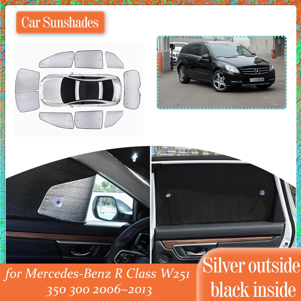 

Car SunShade for Mercedes-Benz R Class W251 350 300 2006~2013 Roof Windows Sun Visor Windshield Curtain Cover Sunroof Accessorie