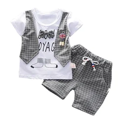 New Summer Baby Girl Clothes Children Boys Fashion T-Shirt Shorts 2Pcs/Set Toddler Casual Costume Infant Clothing Kids Tracksuit