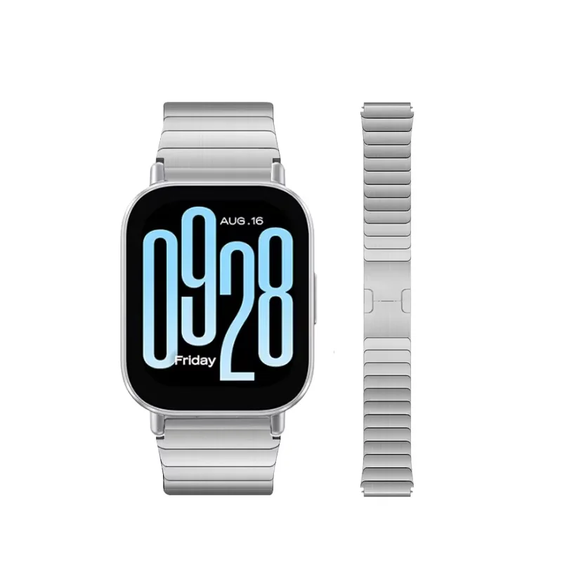 

22mm Metal Strap for Redmi Watch 5 Lite Stainless Steel Metal Band Replaceable for Redmi Watch 5 Active Replaceable Watchband