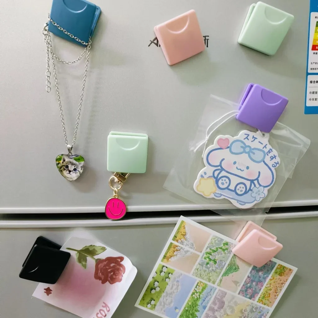 

5 pcs Magnetic refrigerator sticker card holder, business card holder, file paper clip