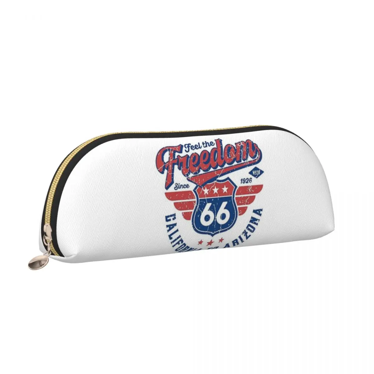 الطريق 66 الولايات المتحدة الأمريكية (1) مقلمة قلم رصاص الحقيبة تخزين لوازم مكتبية سعة كبيرة صندوق القلم حقيبة أقلام رصاص لهدايا الطلاب