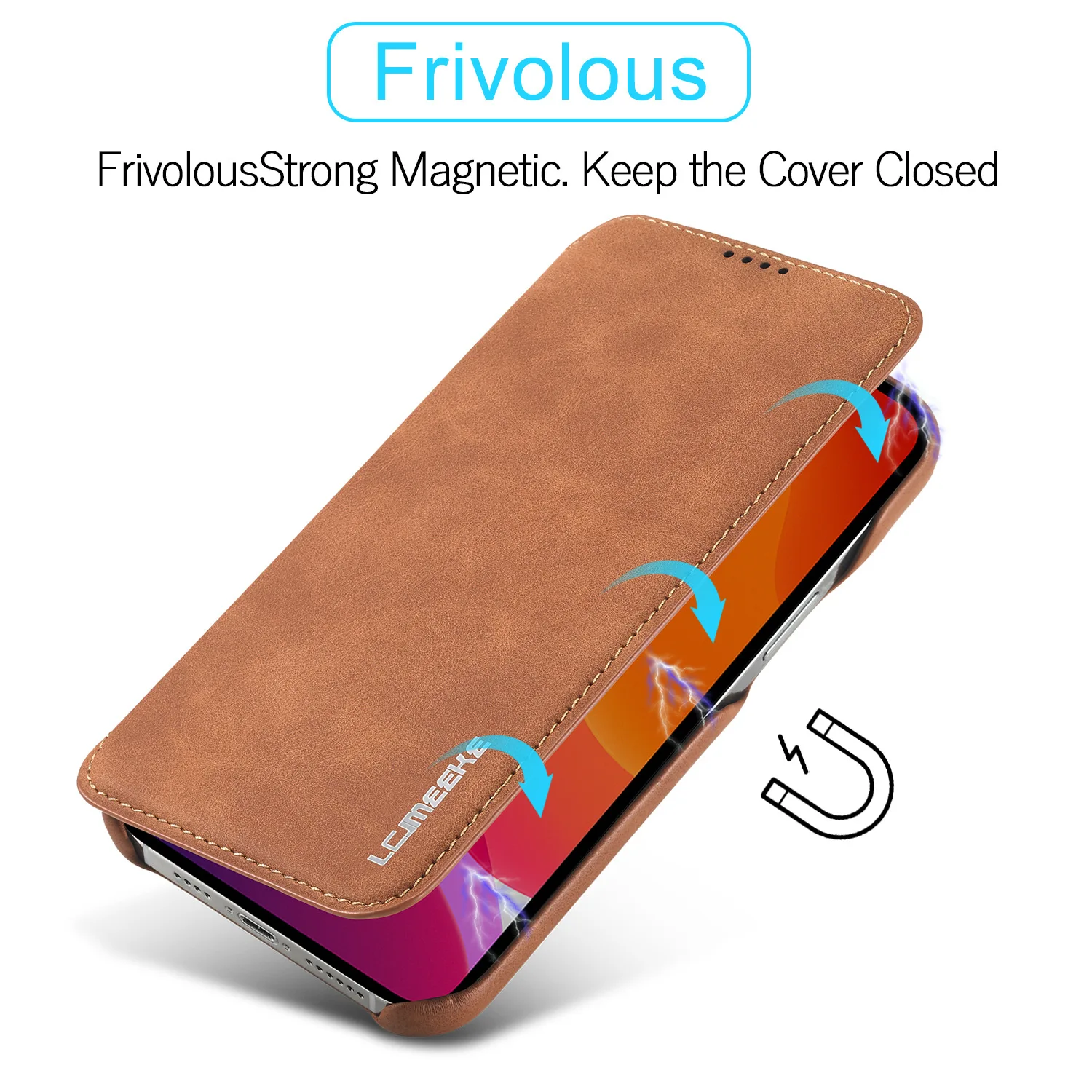 5 kolorów dla Apple iPhone 11 12 13 14 15 Pro Max Plus Mini skórzany pokrowiec na telefon etui na karty + magnetyczna podpórka z zamknięciem