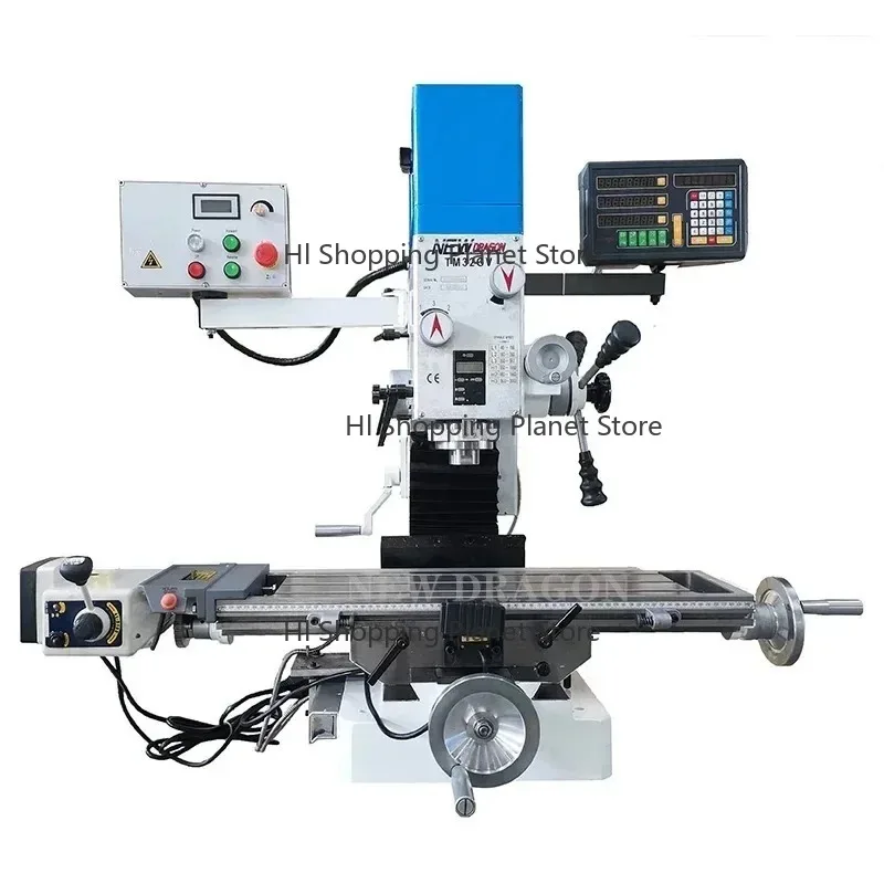 Manual Mi-lls Variable Speed Milling Machine 32mm TM32GV With Brushless Motor 1100W Metal Milling Machine