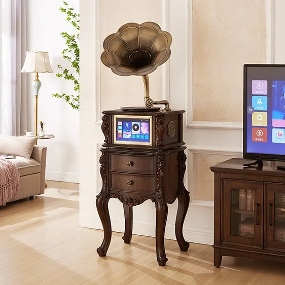 Display Gramophone Karaoke Android Dual System Home Audio KTV Can be connected to TV Beauty Vinyl