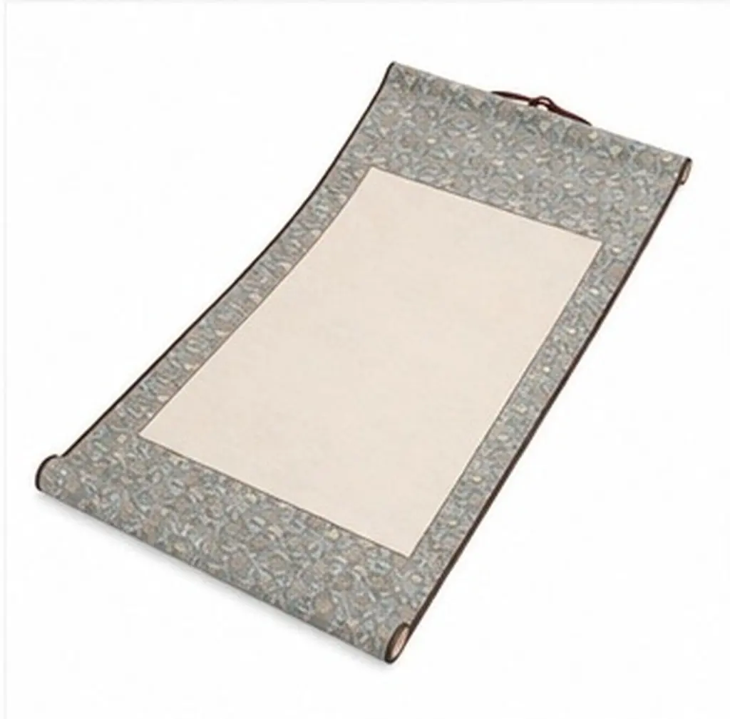 2Pcs Multi-Function Blank Hanging Scroll Chinese Painting Paper Calligraphy Practicing Paper Art Wall Scroll Portable Light