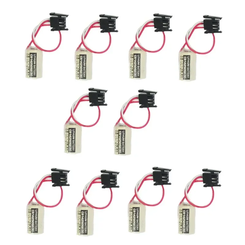 10PCS/Lot Original 1747-BA 3V 1000mAh CNC PLC Lithium Battery with Plug for FDK CR14250SE 3V Batteries