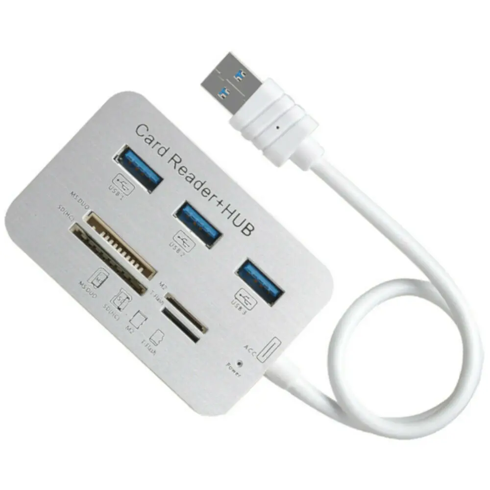 3 Port USB 3.0 Hub Adapter High Speed Mini Splitter For PC Laptop Notebook Receiver