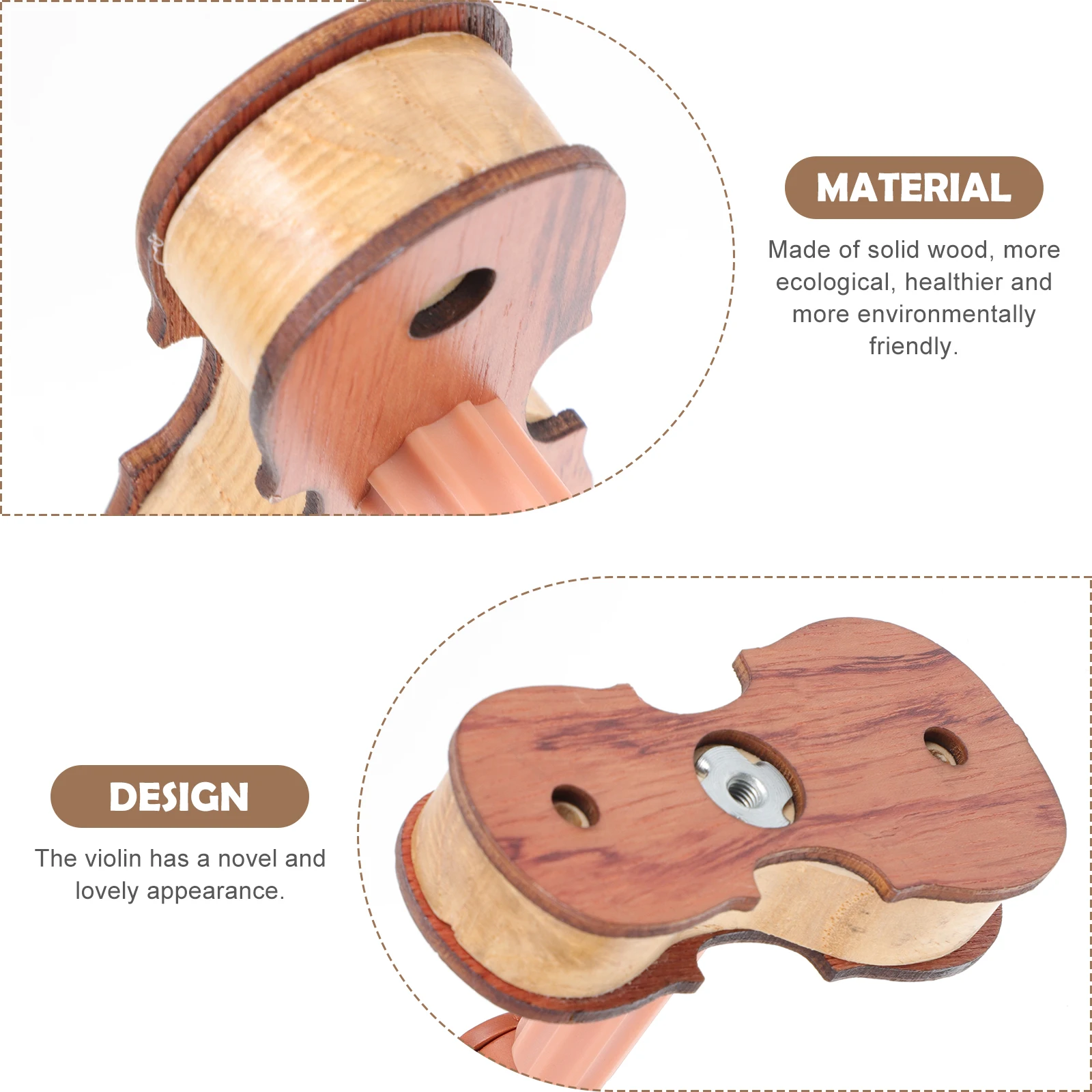 

Automatic Lock Hook Mounted Violin Ukulele Holder Wall Instrument Wooden Hanger