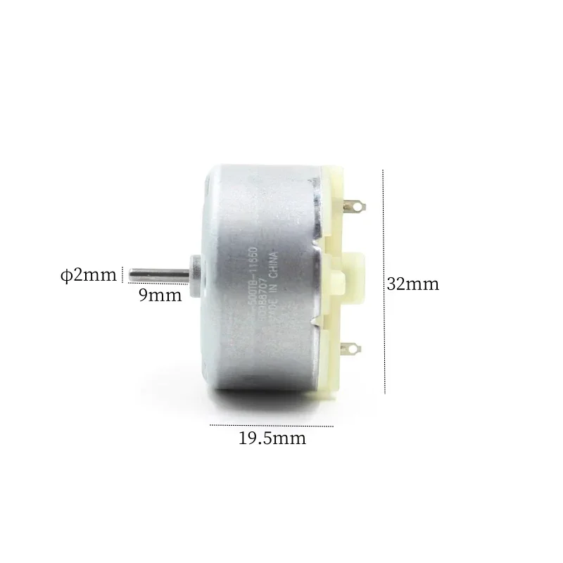 RF-500TB-11660 محرك صغير 500 تيار مستمر 6 فولت-12 فولت مايكرو 32 مللي متر محرك المغزل المستدير لعبة نموذج لتقوم بها بنفسك محرك المغزل حجم صغير