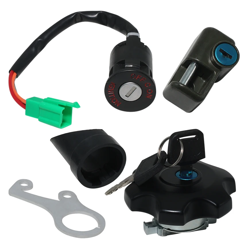 Motorcycle Key Fuel Gas Cap Kit Ignition Switch Seat For Suzuki DRZ400 DR-Z400SM 37101-29811 37101-29812 37110-29FA0 44200-29820