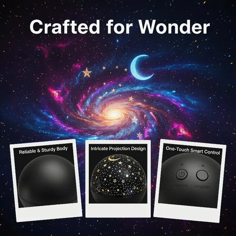 RGB Night Lights LED Projector Light Starry Moon Galaxy Projection Lamp 5V USB For Kids Present Christmas Gift Room Decorations