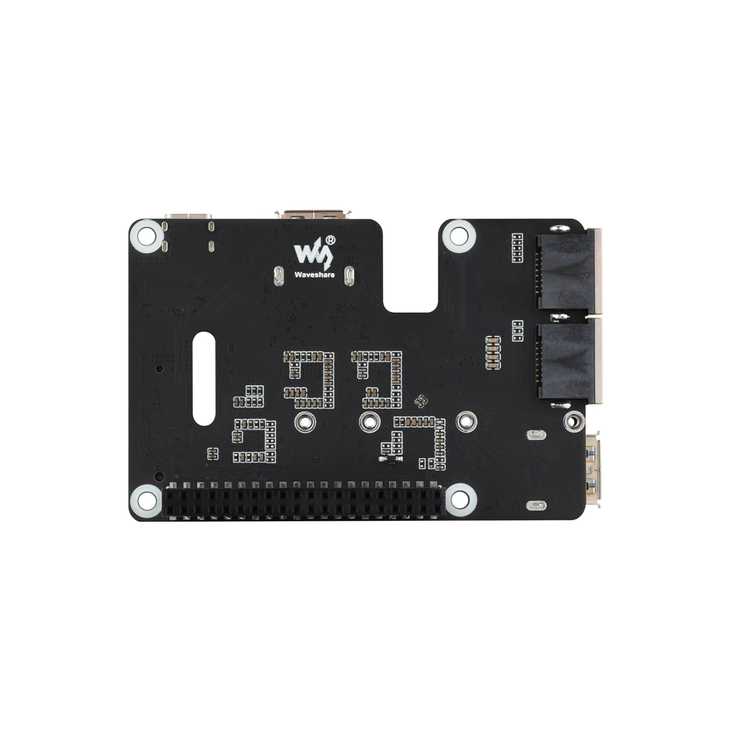 Raspberry Pi 5 PCIe to 2.5G Ethernet/USB3.2/M.2 Expansion Board Supports SSD NVMe Storage, HAT+ Form Factor