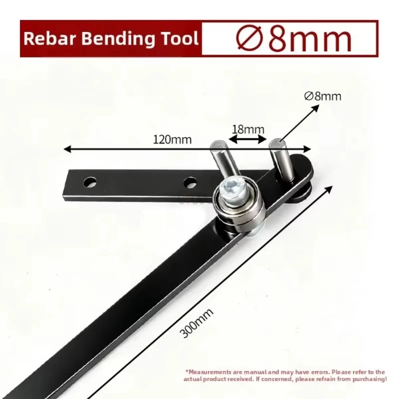 Steel Bender Tool 2pcs Manual for 3mm Diameter Wire Rods with Compact 30x10x5cm Design and Strong Crank System