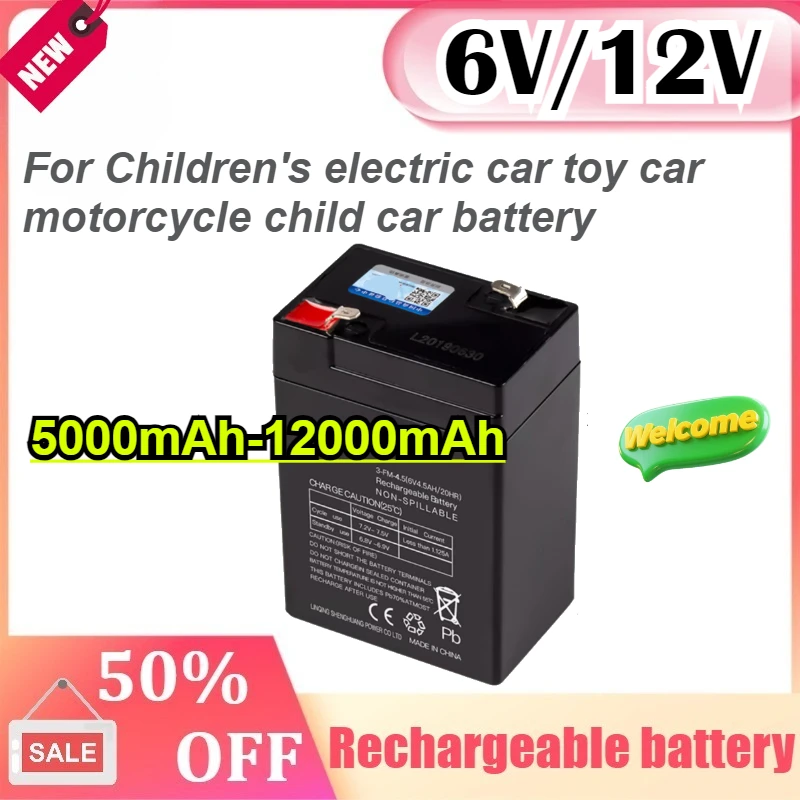 

Super Large Children's Electric Car Toy Car Motorcycle Baby Stroller Battery 6V 5Ah 8Ah 12Ah 12V 7Ah 8Ah 12Ah