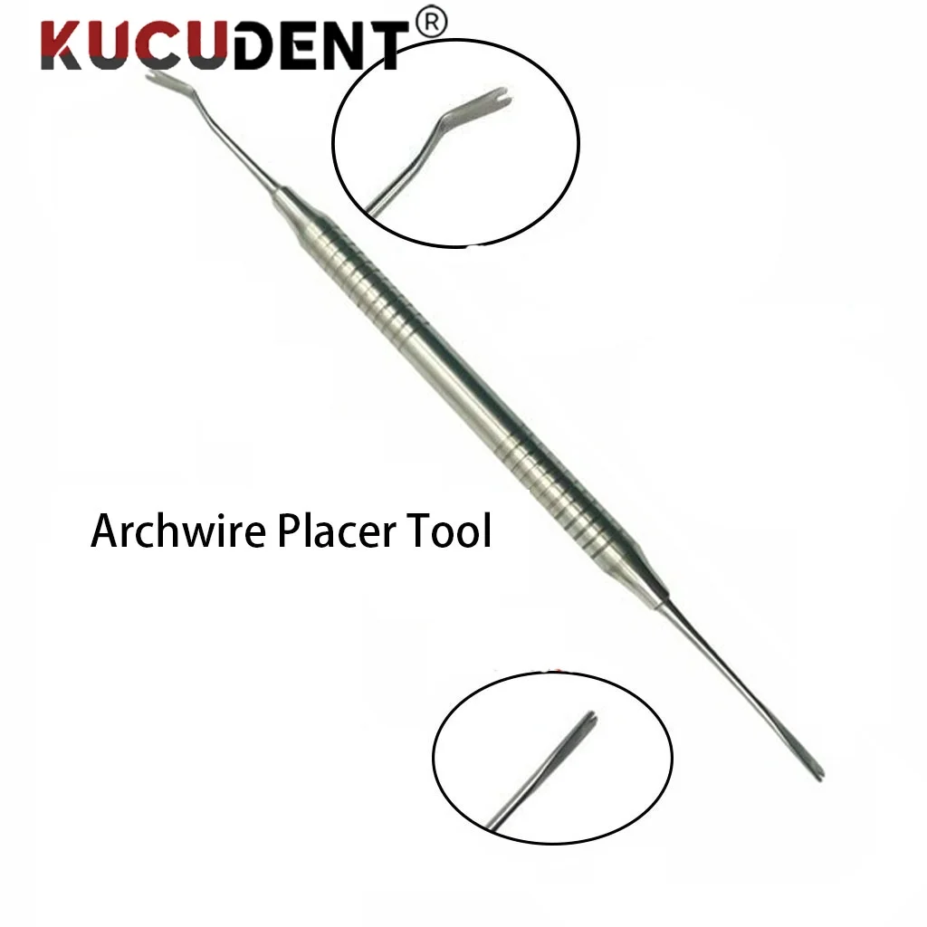 Tandheelkundige Orthodontische Elastische Ligatuur Tie Placer Tool Archwire Plaatsing Twirl-On Ligatuur Ring Plaatsen Applicator Tandarts Tool