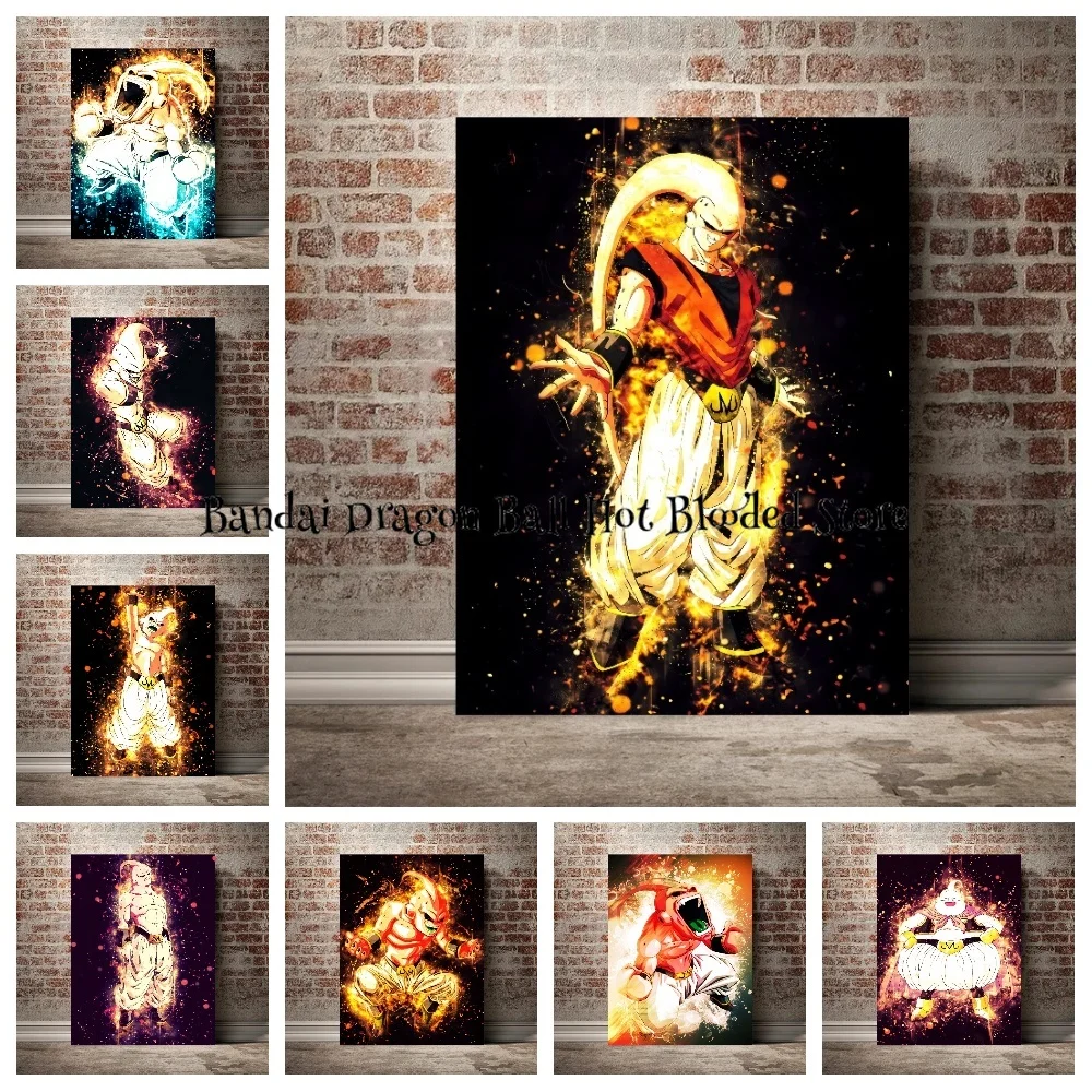 

Canvas Painting Anime Figures Dragon Ball Majin Buu Cell High Quality Art Poster HD Picture Modern Home Decorative Painting Gift